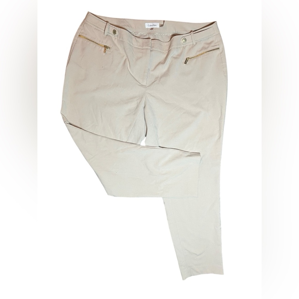 Calvin Klein Light Tan Dress Pants Size 14W
